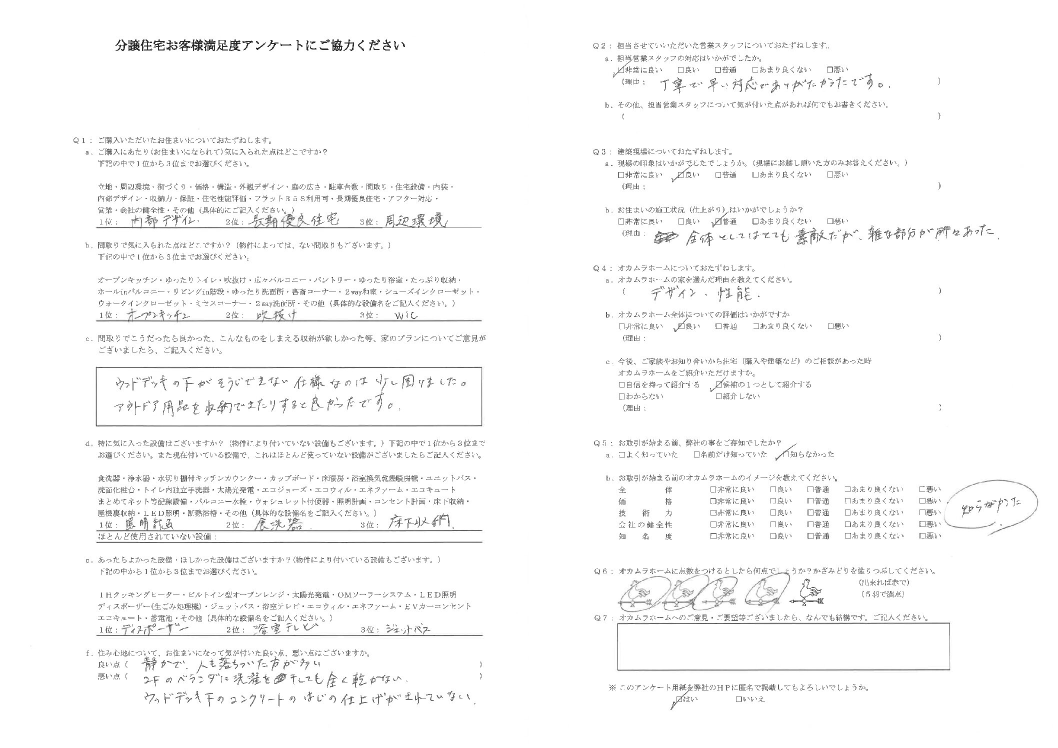 お客様の声アンケート104