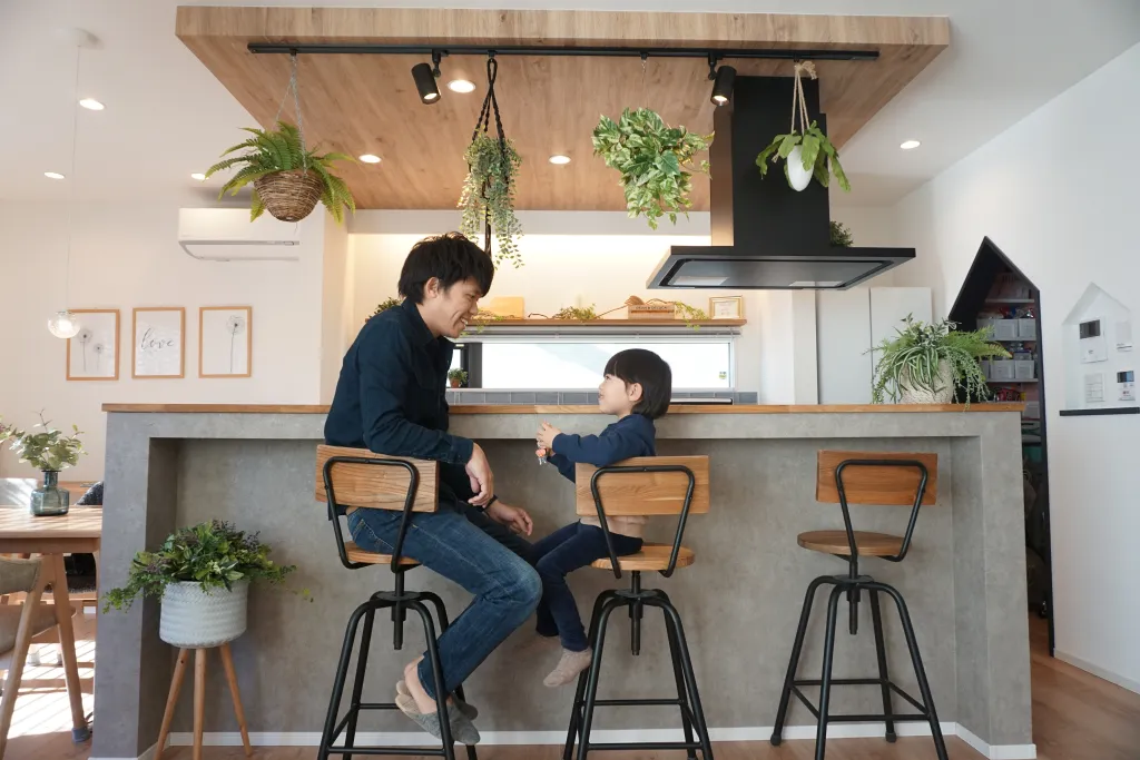 ニューヨークテイストの注文住宅内装実例
