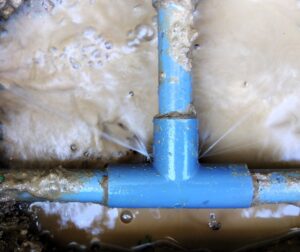 地中水道管の水漏れ