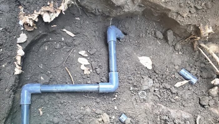 地中水道管の水漏れ